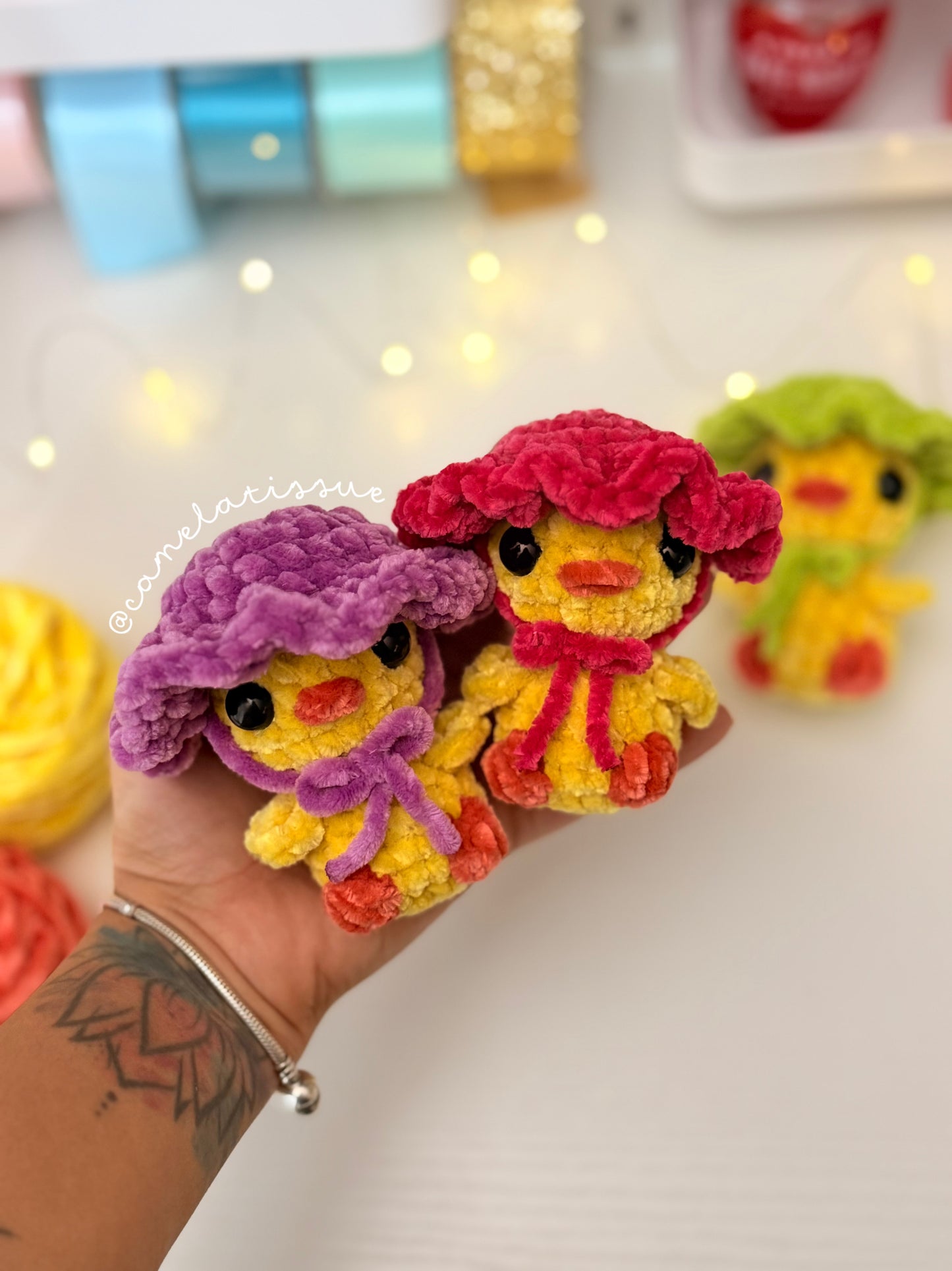 Patrón PDF | Pollito con Sombrero | Chick with Hat