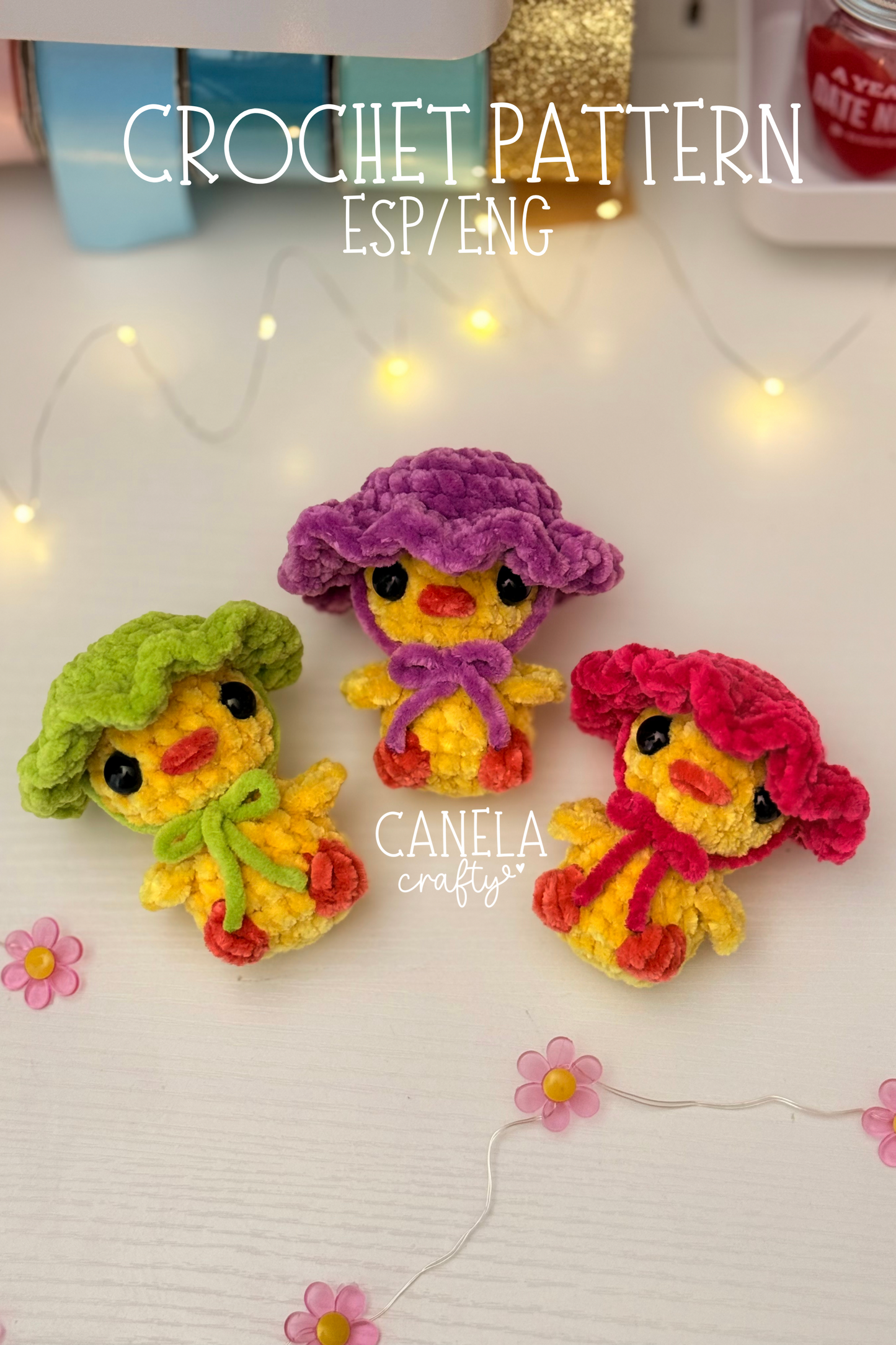 Patrón PDF | Pollito con Sombrero | Pollito con Sombrero