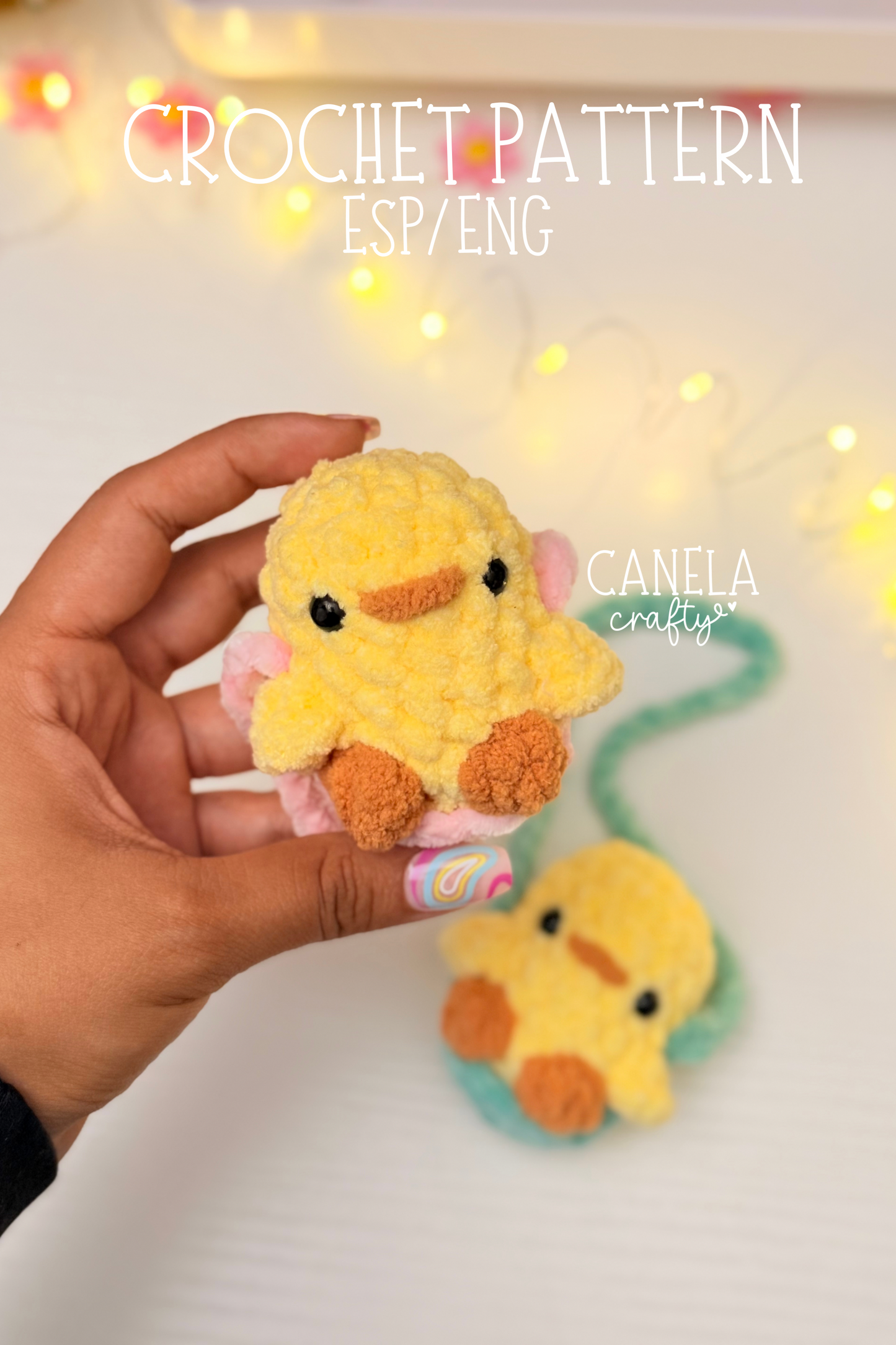 Patrón PDF | Pollito Colgante | Swinging Chick