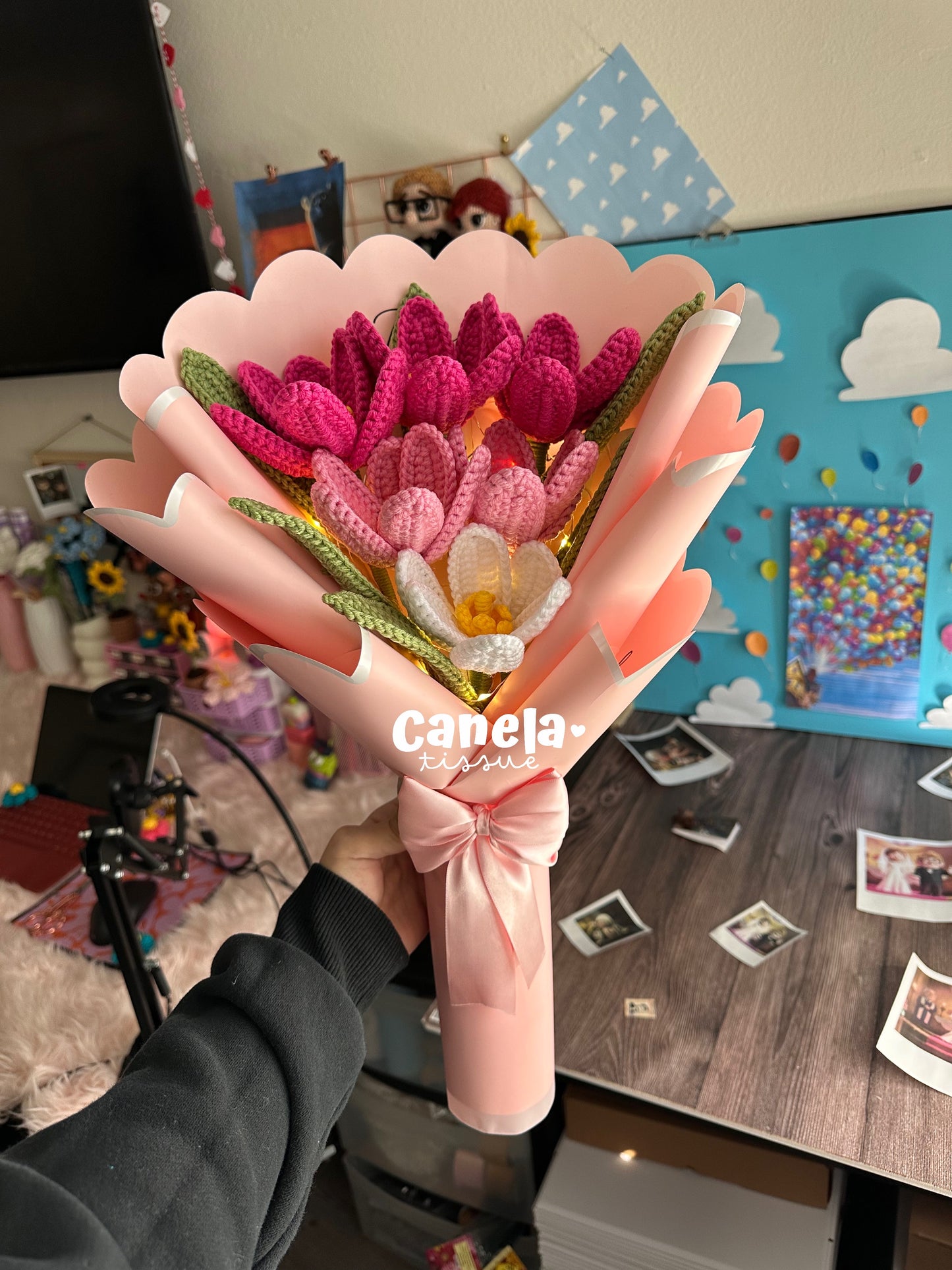 Fuchsia Tulips Bouquet🌷✨