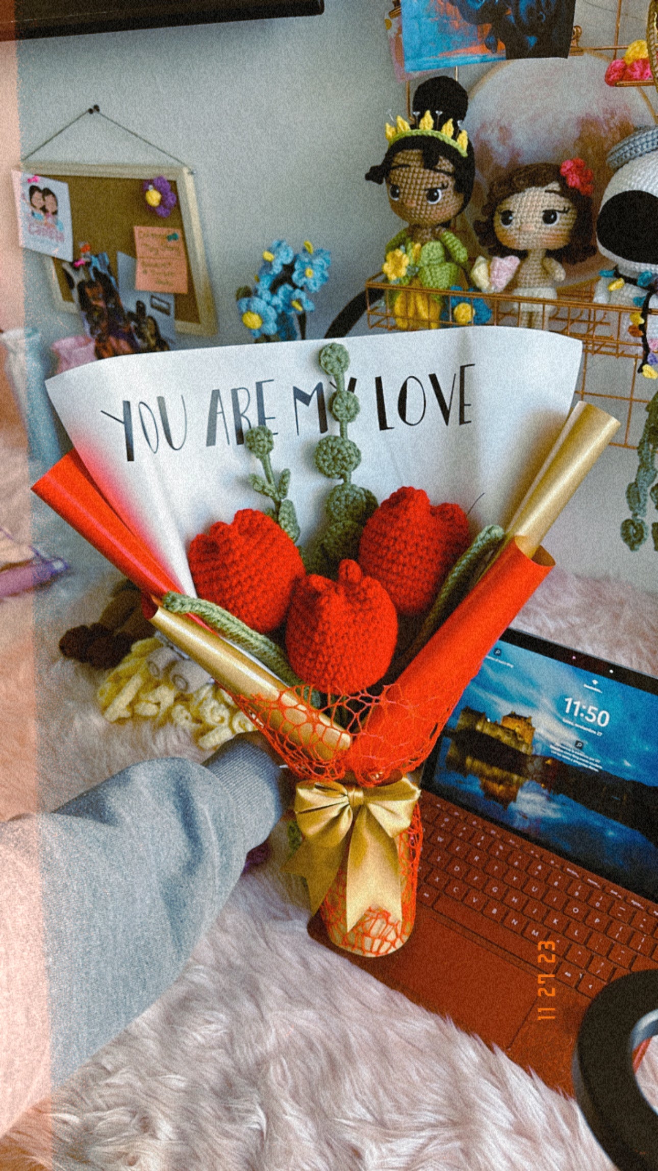 Red Tulips Bouquet❤️✨