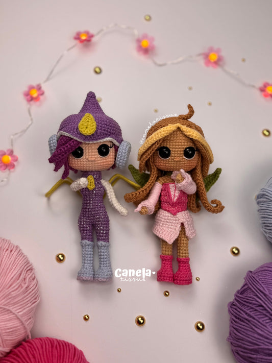 Patrón PDF Pack Tecna y Flora | Winx Club✨