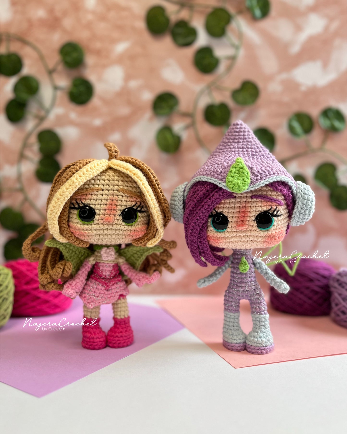 Patrón PDF Pack Tecna y Flora | Winx Club✨