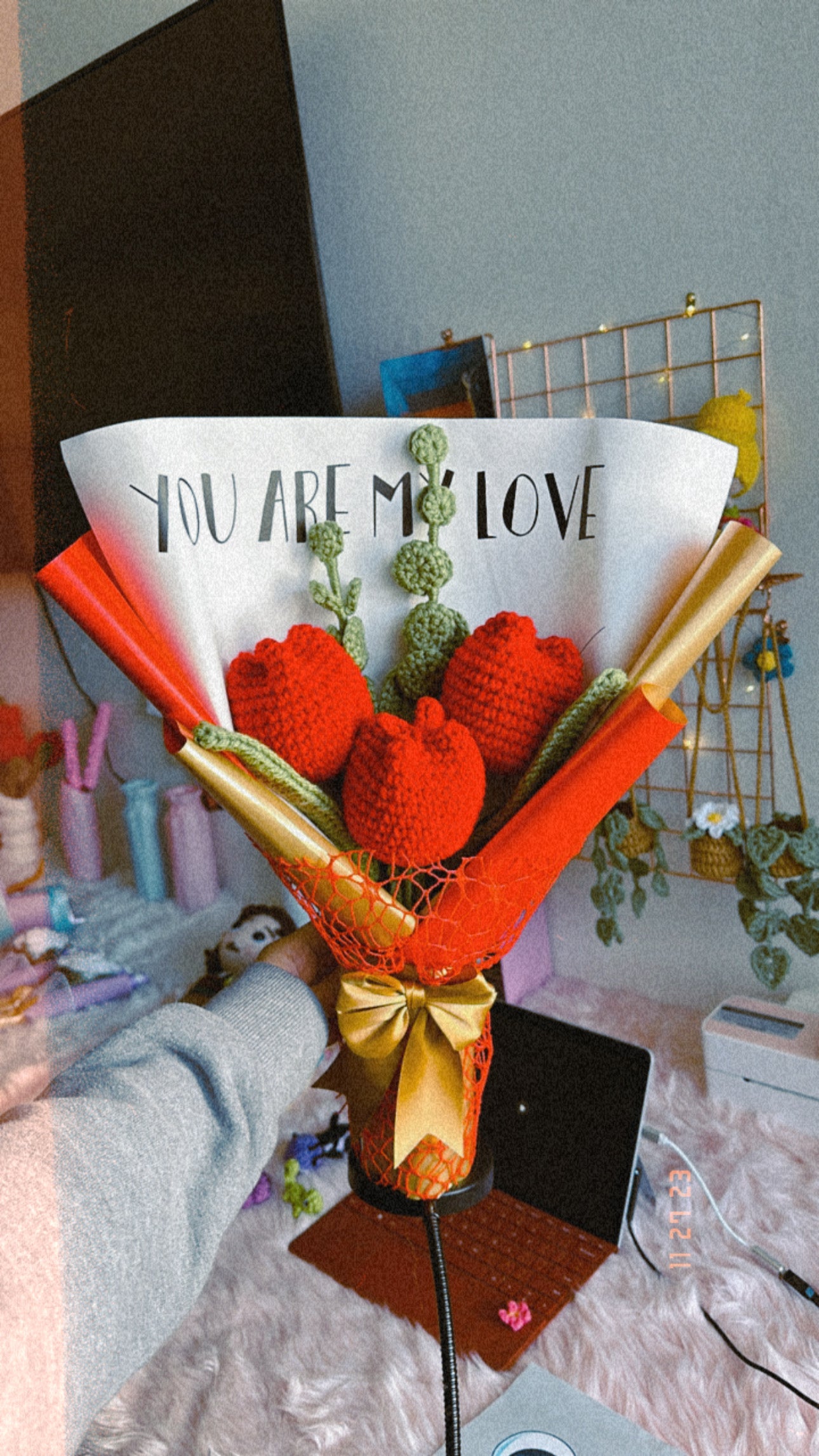 Red Tulips Bouquet❤️✨