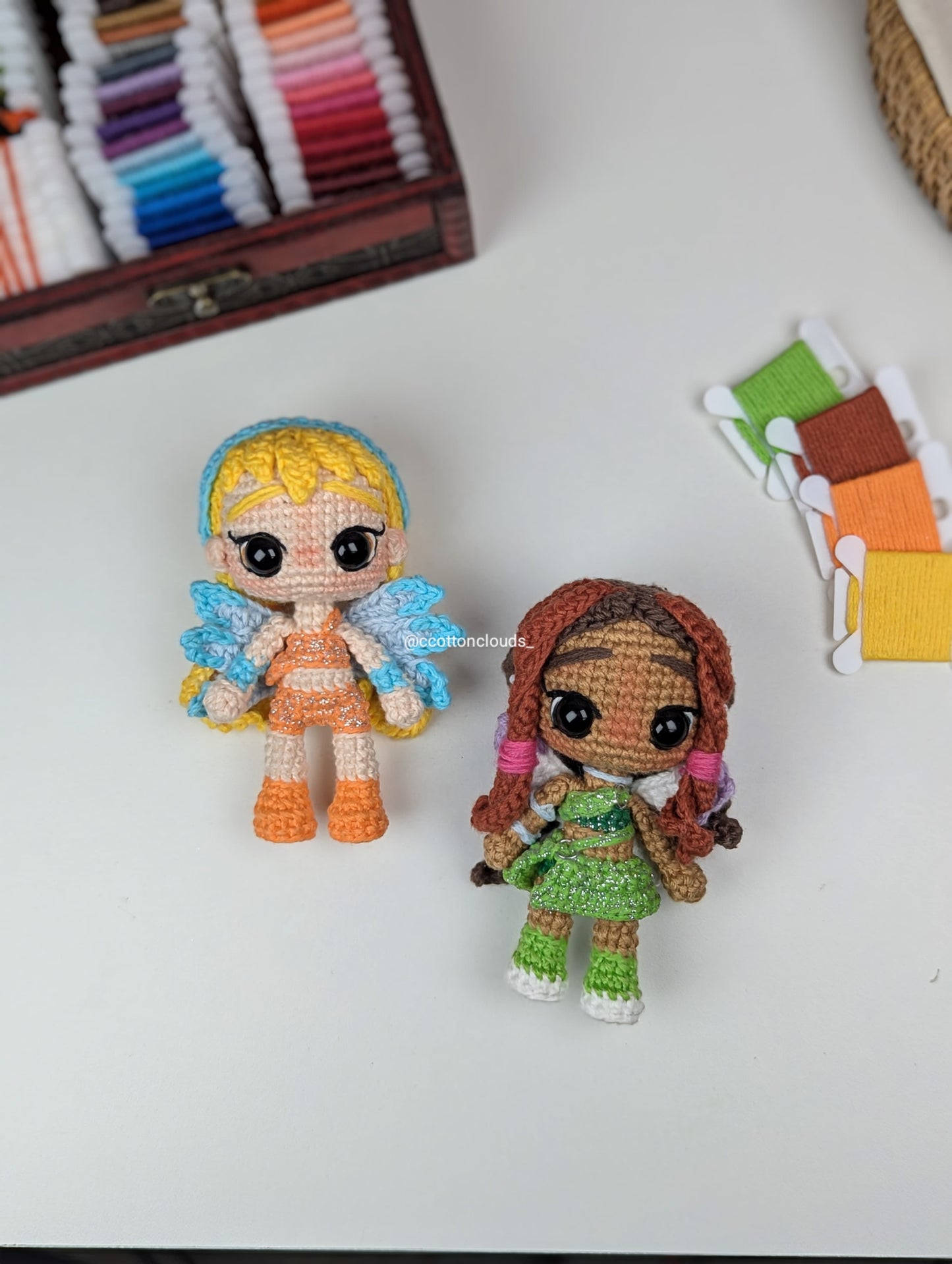 Patrón PDF Pack Stella y Aisha | Winx Club✨