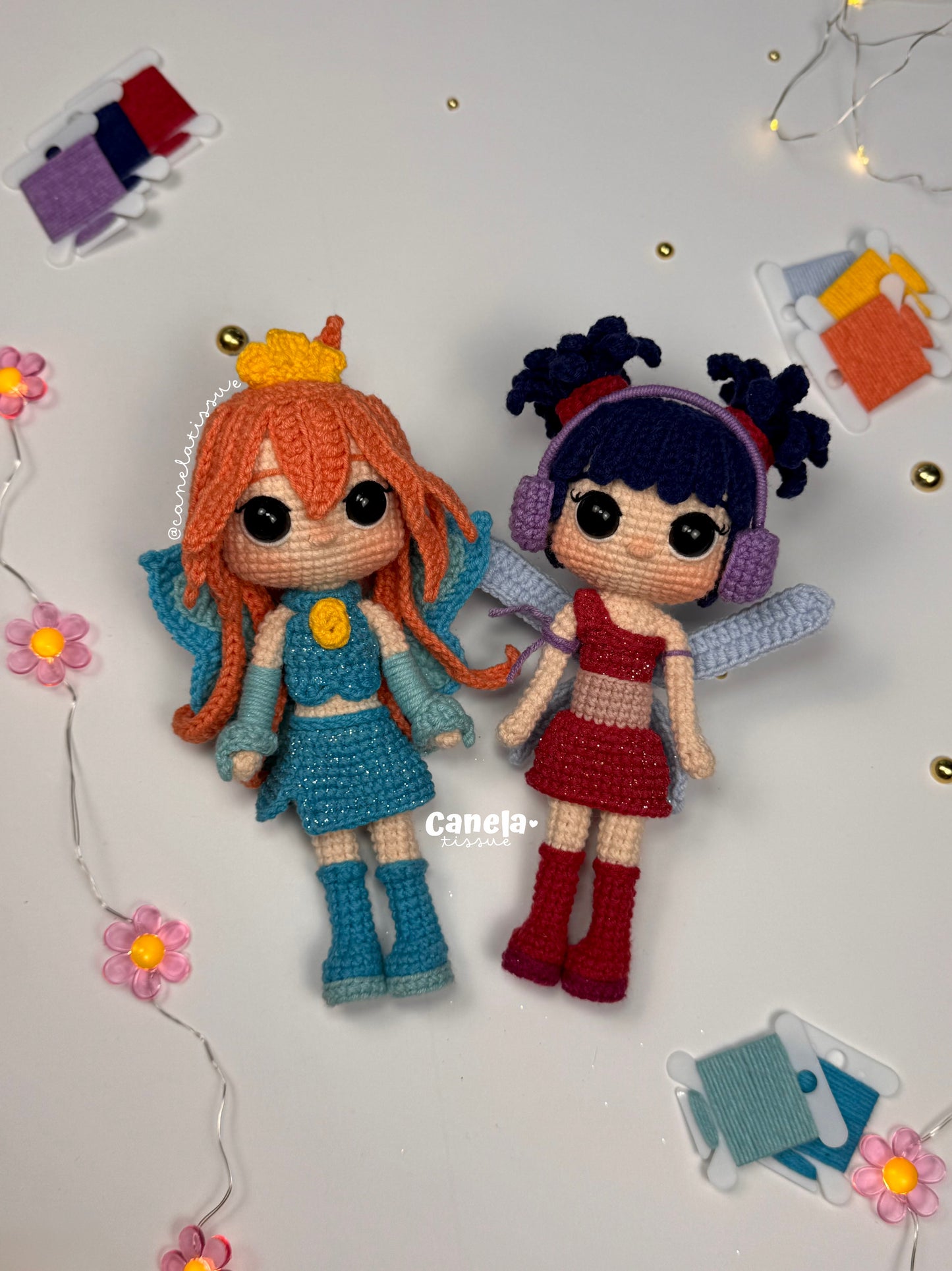 Patrón PDF DÚO Bloom y Musa | Winx Club✨