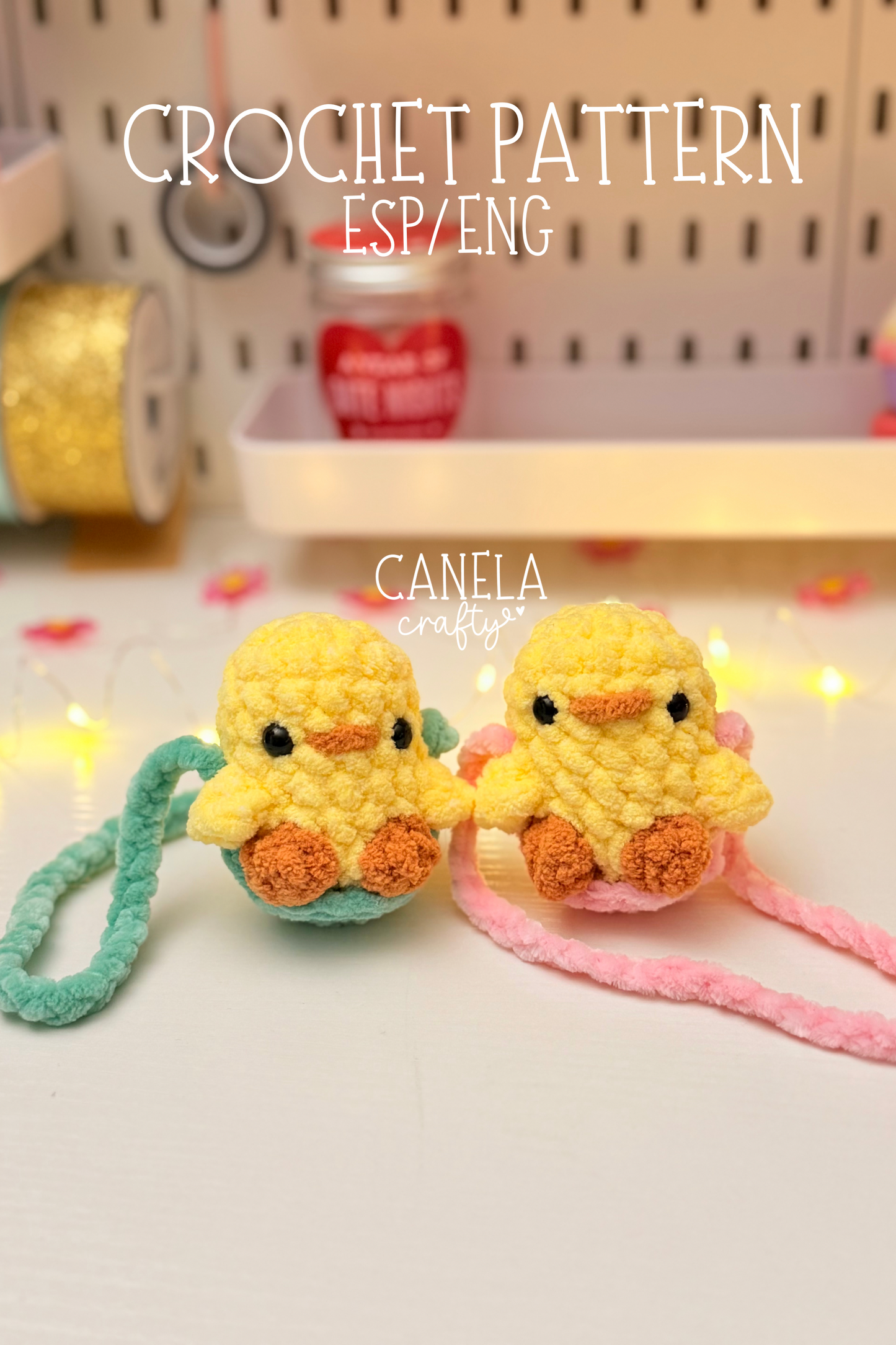 Patrón PDF | Pollito Colgante | Swinging Chick