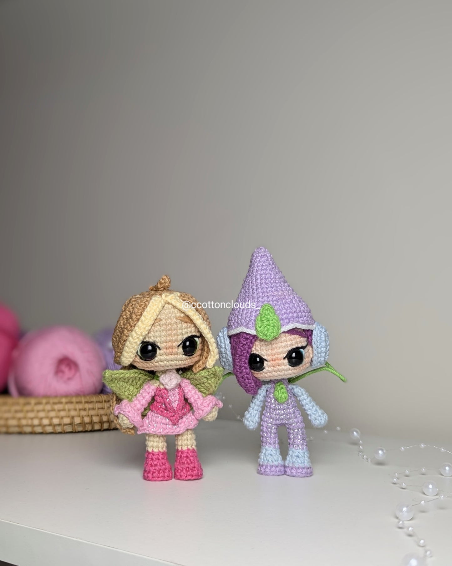 Patrón PDF Pack Tecna y Flora | Winx Club✨