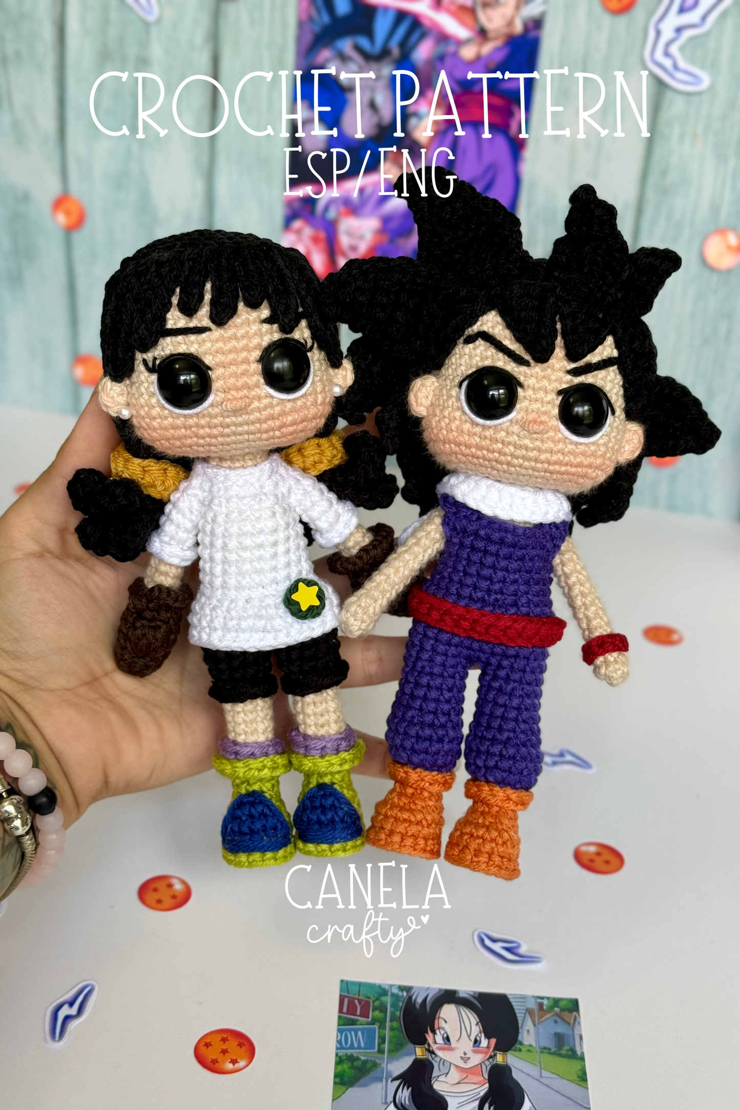 PATRÓN PDF Gohan & Videl🧶✨