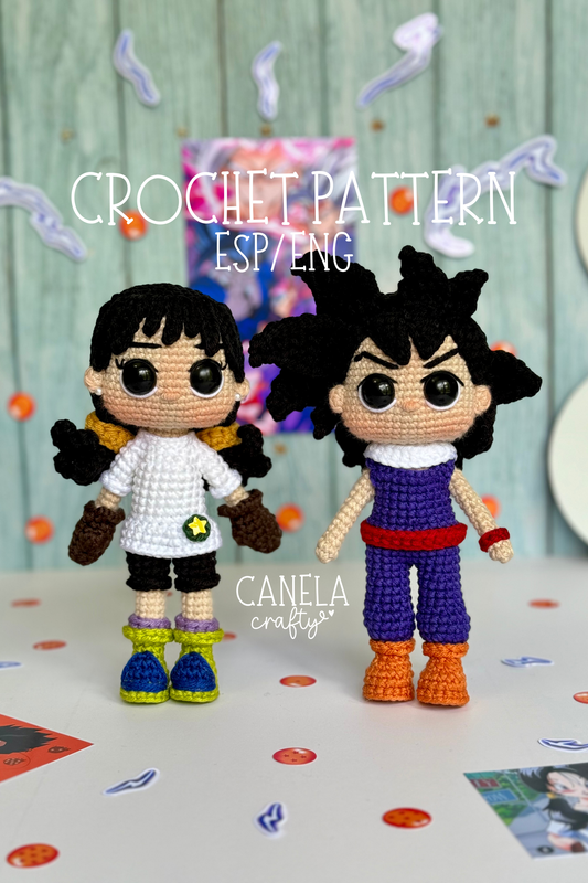 PATRÓN PDF Gohan & Videl🧶✨