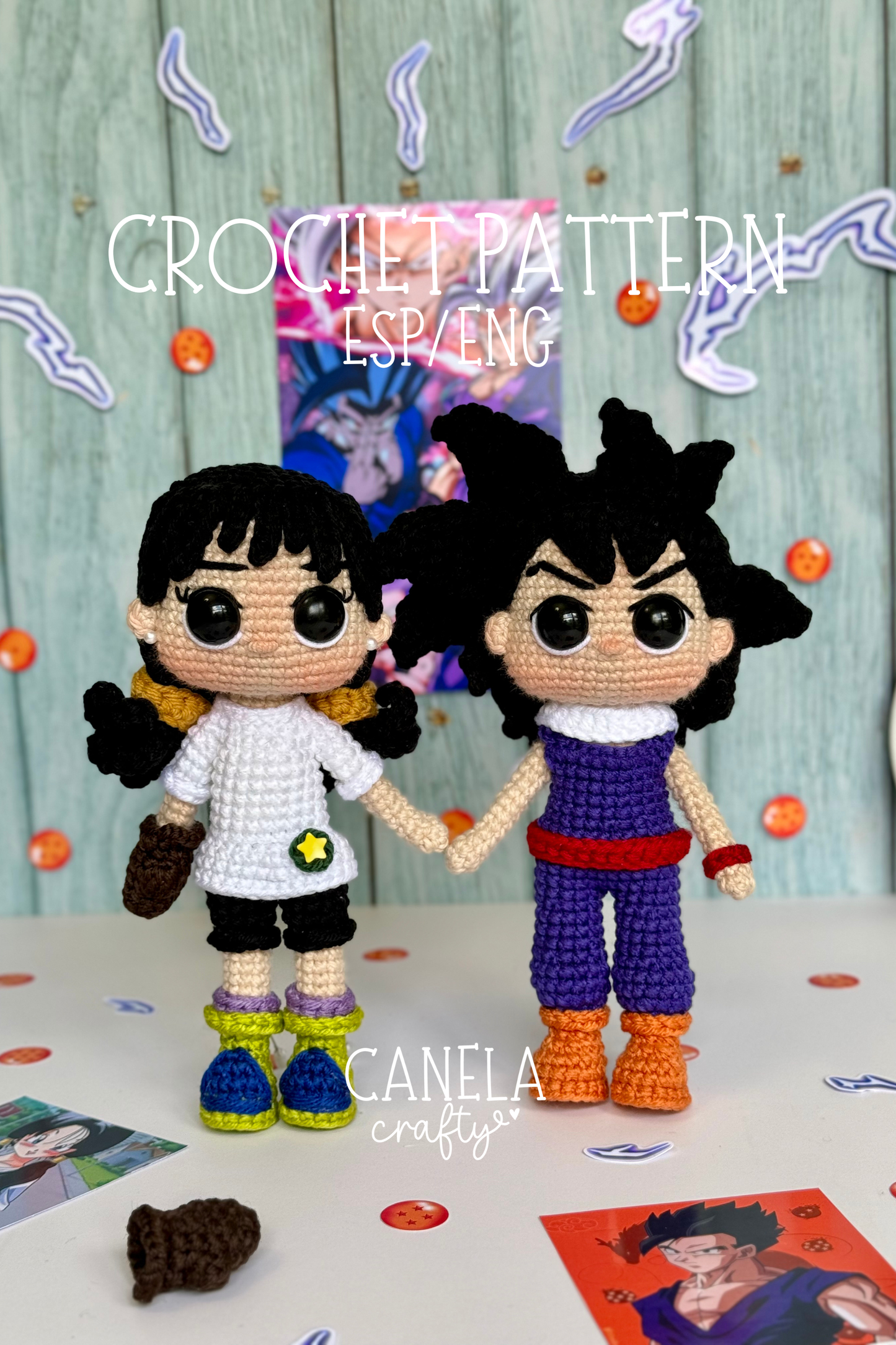 PATRÓN PDF Gohan & Videl🧶✨