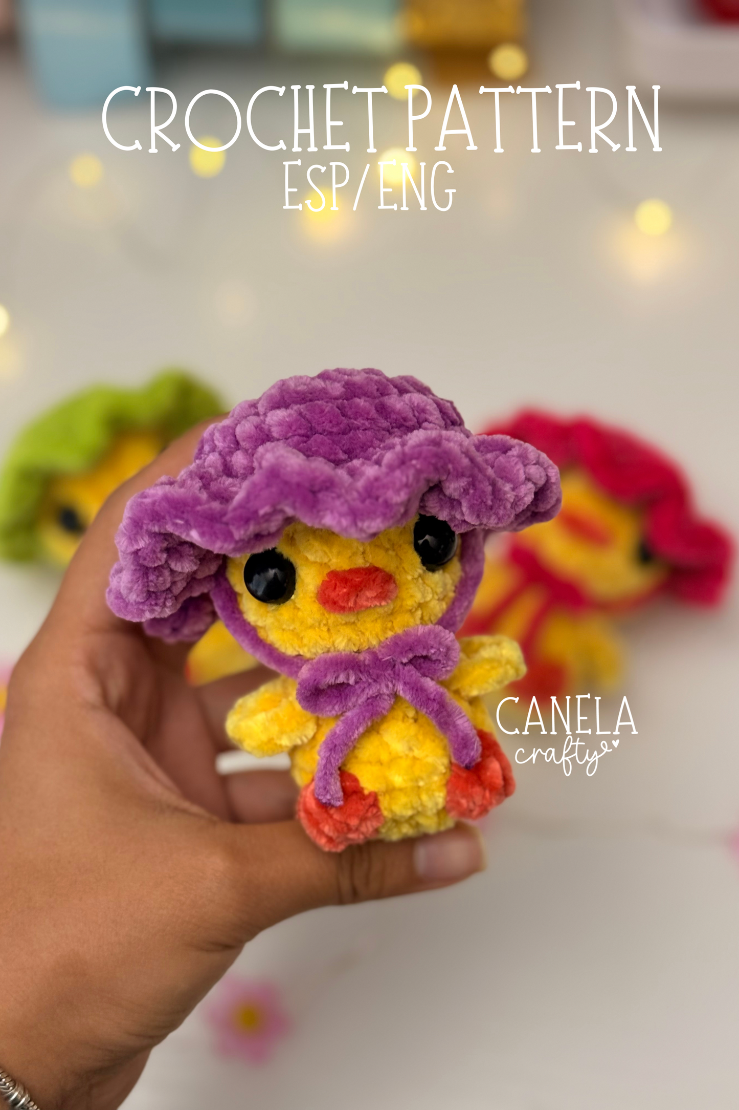 Patrón PDF | Pollito con Sombrero | Chick with Hat